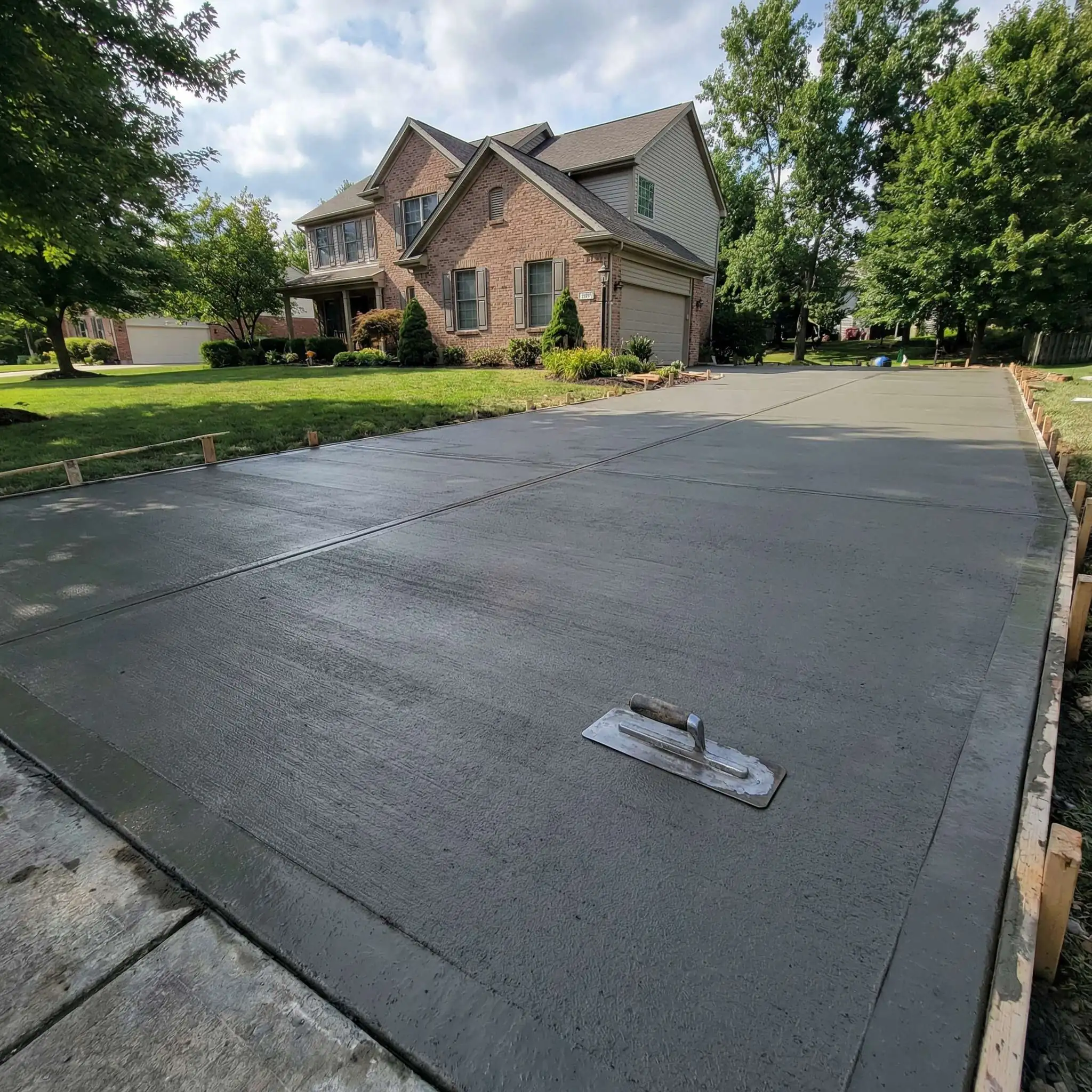 concrete install 2 Tulsa bathroom renovation company
